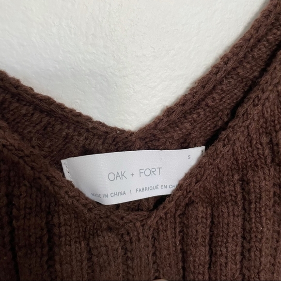 Oak + Fort Brown ribbed crop top tank - Picture 4 of 4